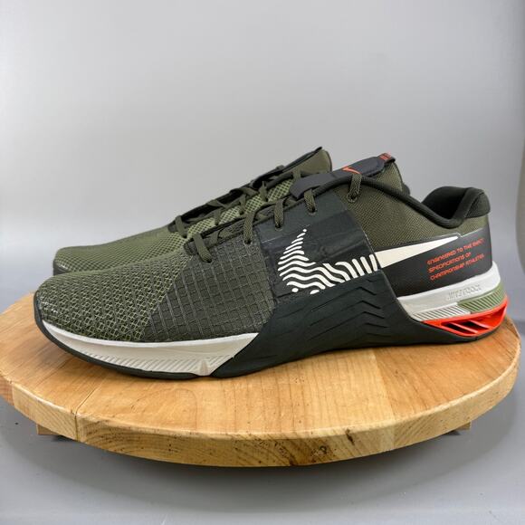 Nike Metcon 8 Mens Size 19 Cargo Khaki Sequoia Training Shoes Sneakers NEW - Picture 3 of 8